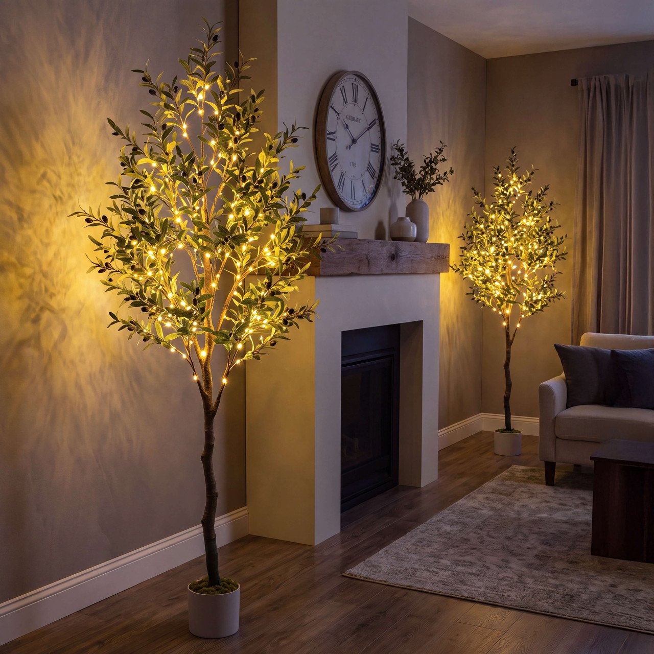 Olive Oasis Tree – Decorative Lighted Olive Tree - Image 3