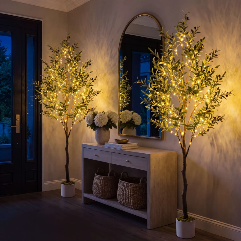Olive Oasis Tree – Decorative Lighted Olive Tree - Image 5