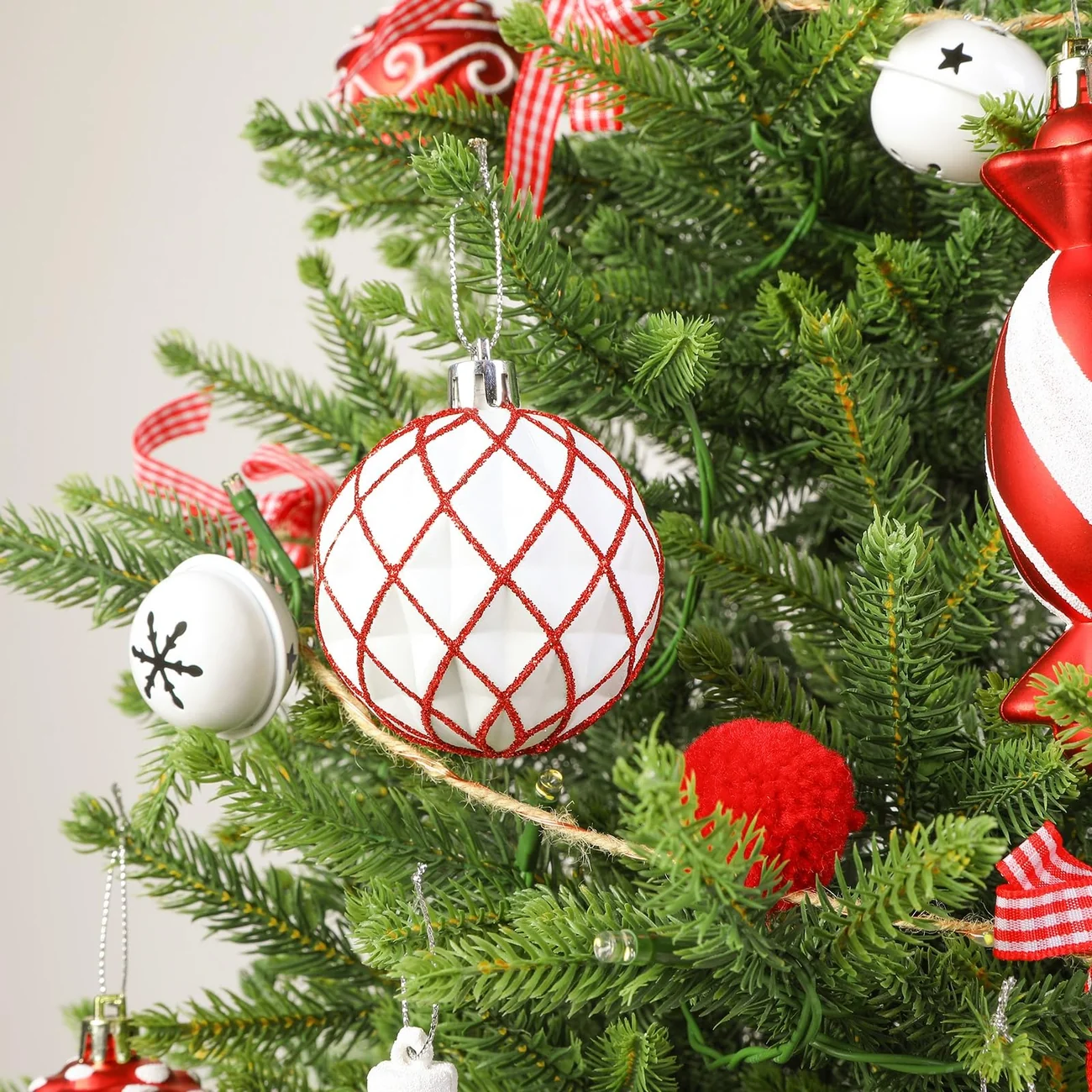 Realistic Artificial Small Tabletop Christmas Tree with Multi-Color Lights and Remote - Image 13