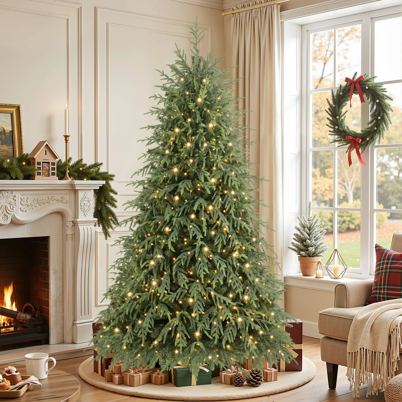 Norfolk Pine Christmas Trees with 17 Modes Multi-Color Lights - Image 19