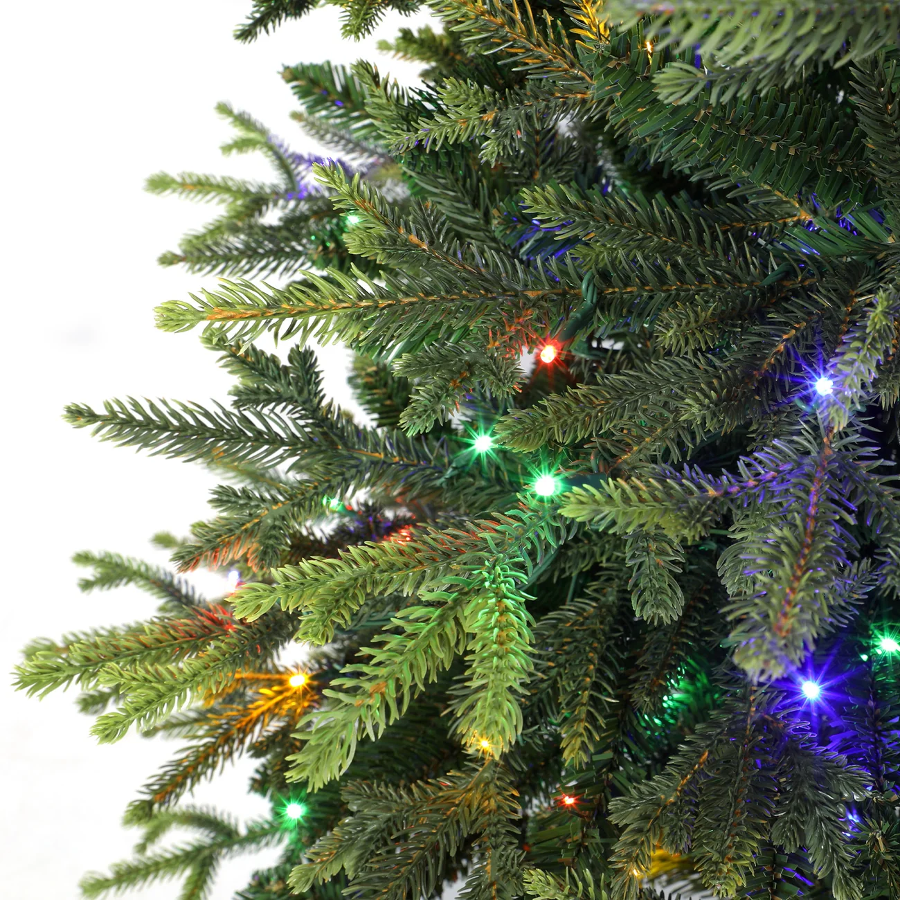 7.5FT Artificial Balsam Fir Christmas Tree with Lifelike PE Needles and Dual Color Lights - Image 2
