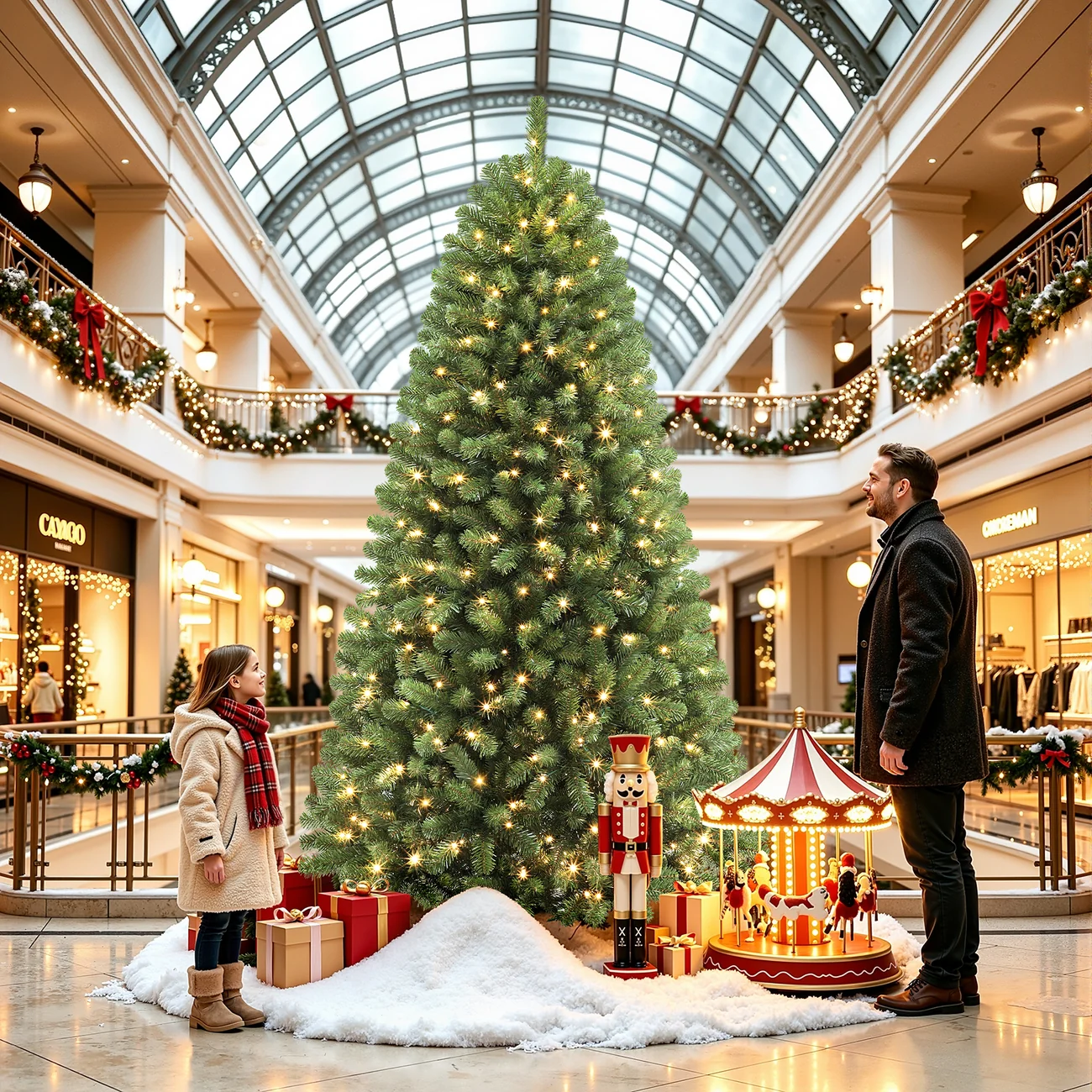 Artificial Christmas Tree with Pre-lit Classic Spruce Multi-Color LED Lights - Image 22