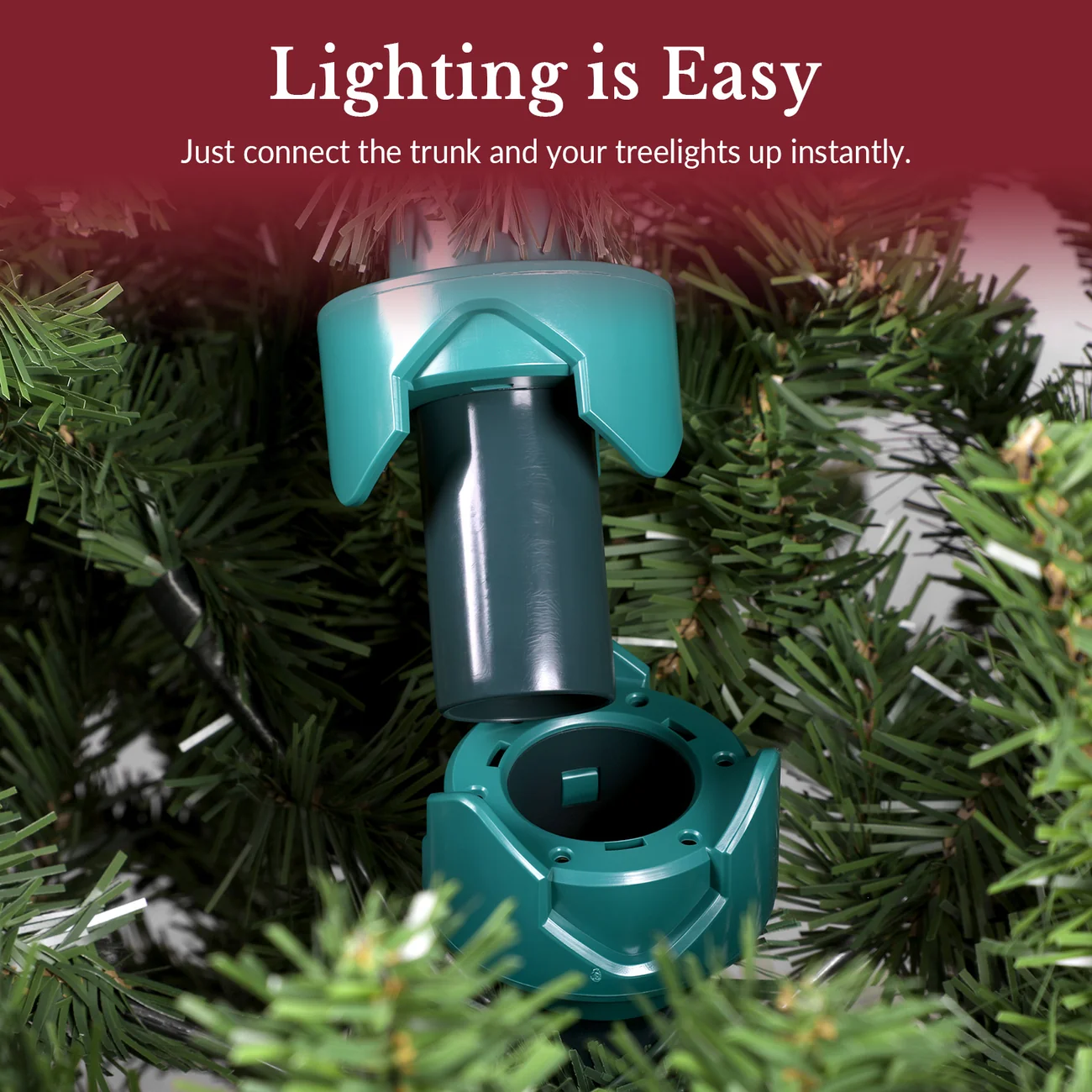 7.5FT Artificial Balsam Fir Christmas Tree with Lifelike PE Needles and Dual Color Lights - Image 7