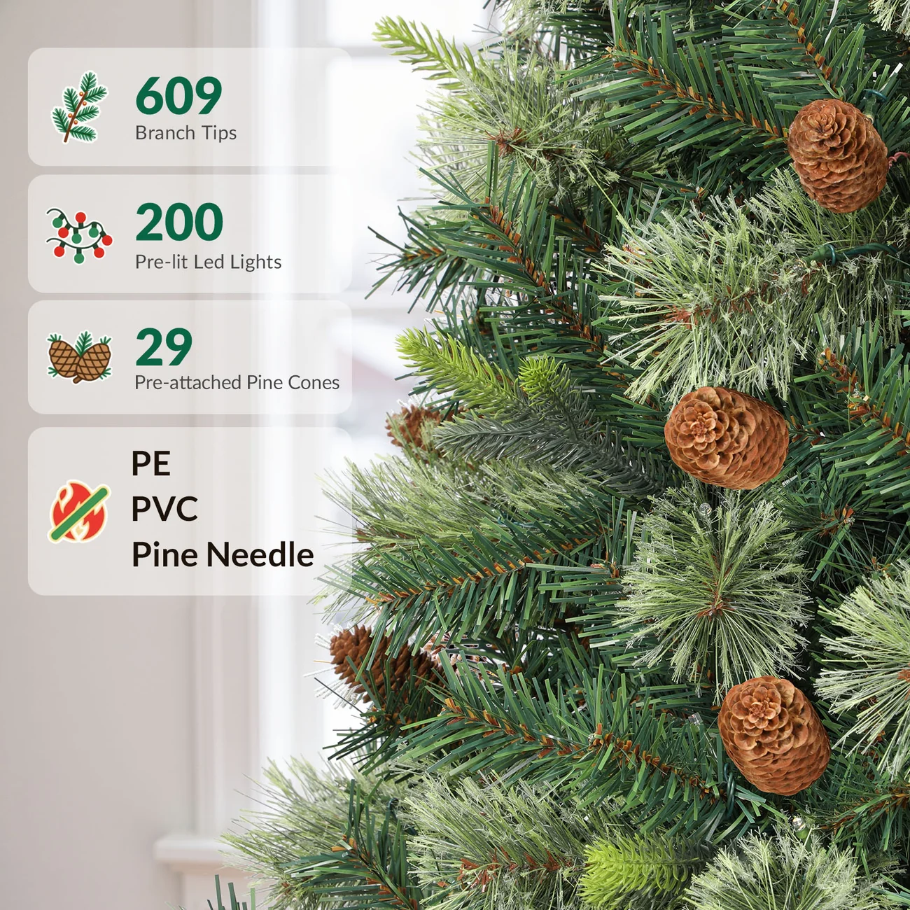 Carolina Pine Artificial Christmas Trees - Image 8