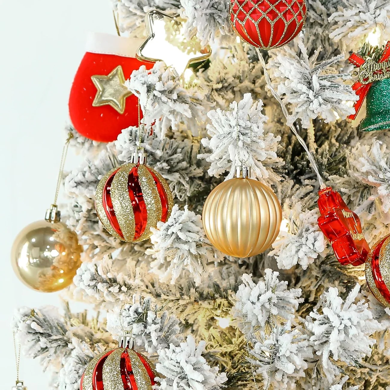 2.36 Inch Christmas Tree Shatterproof Plastic Balls Ornaments-60mm - Image 2