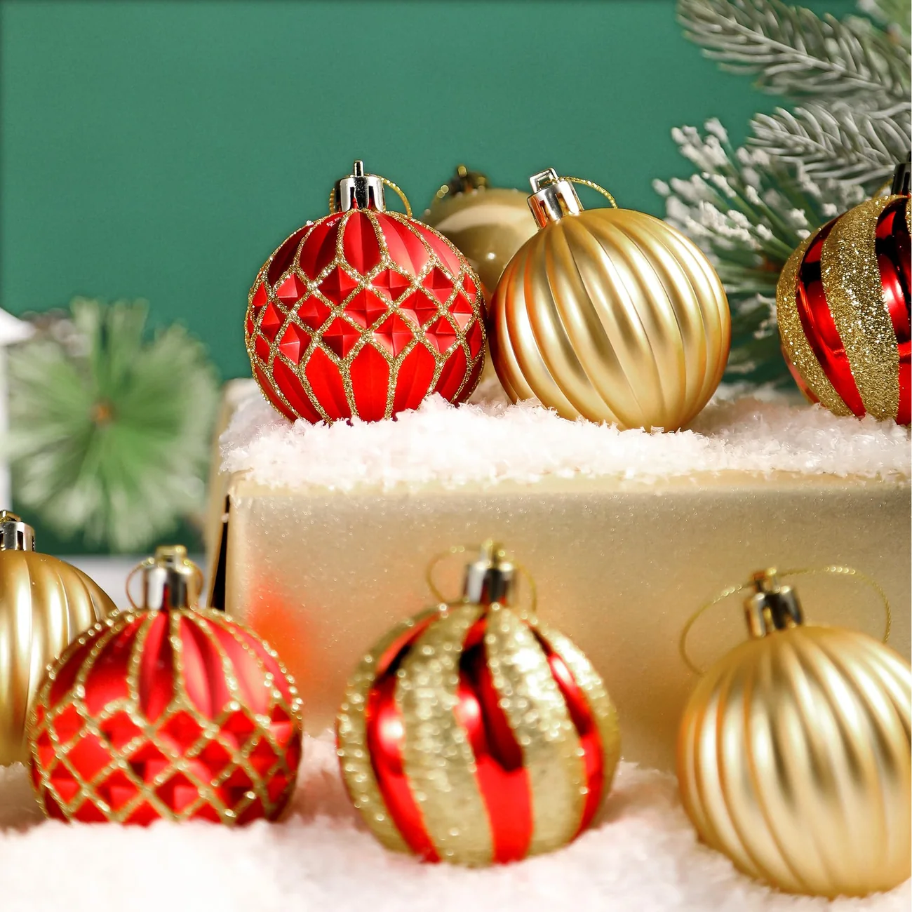 2.36 Inch Christmas Tree Shatterproof Plastic Balls Ornaments-60mm - Image 3