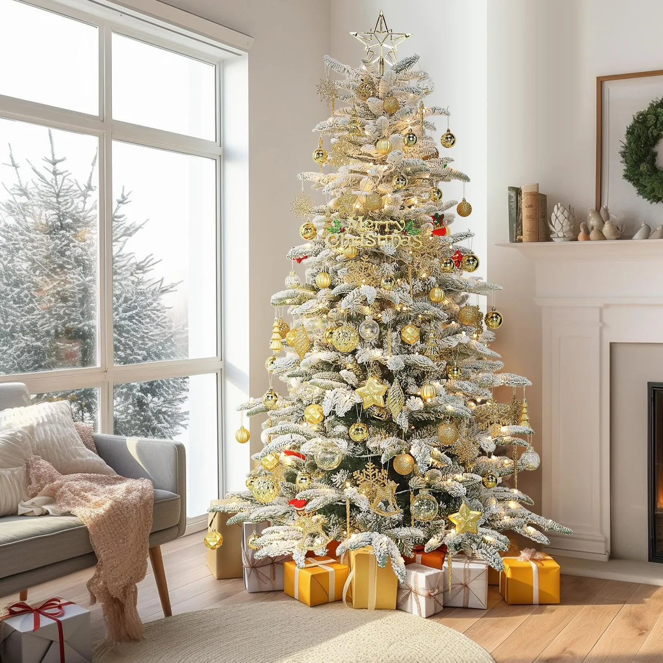 Luxury Gold Christmas Ornaments – 100-Piece Christmas Tree Ornament Set - Image 6